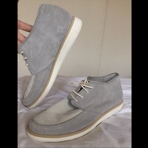 Soft Grey Chukka Moccasins